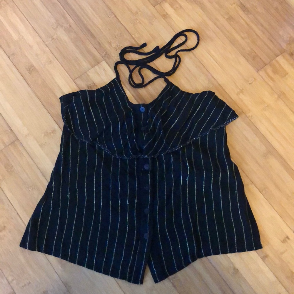 Tamara Catz top in black & gold